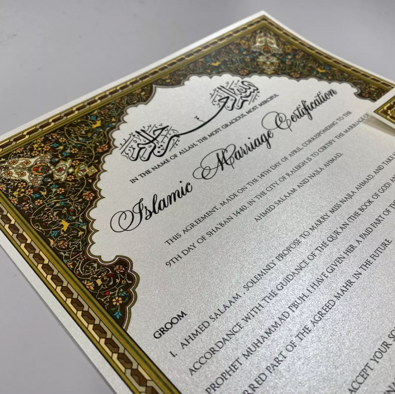 perth muslim marriage celebrant certificate